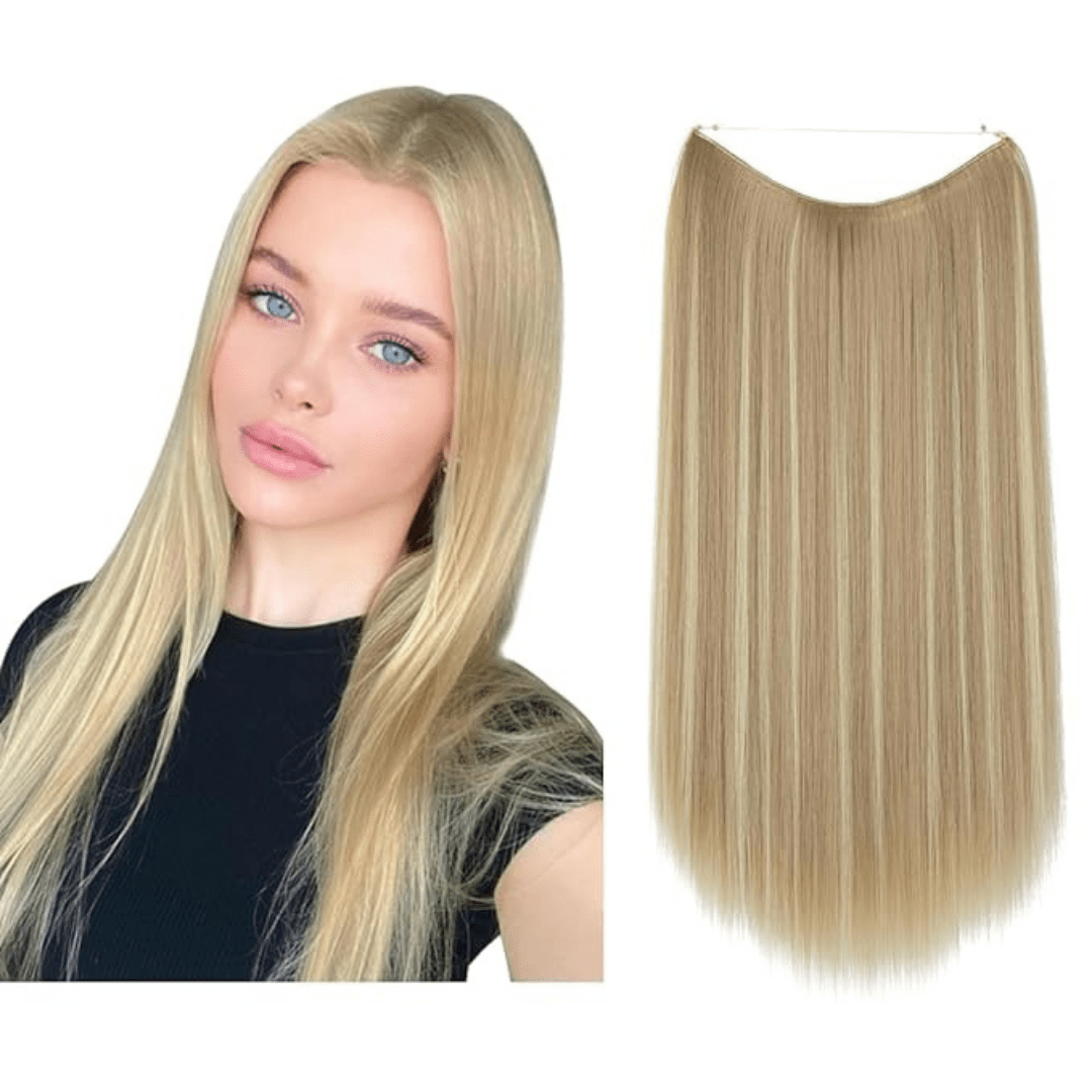 dirty blonde halo hair extensions