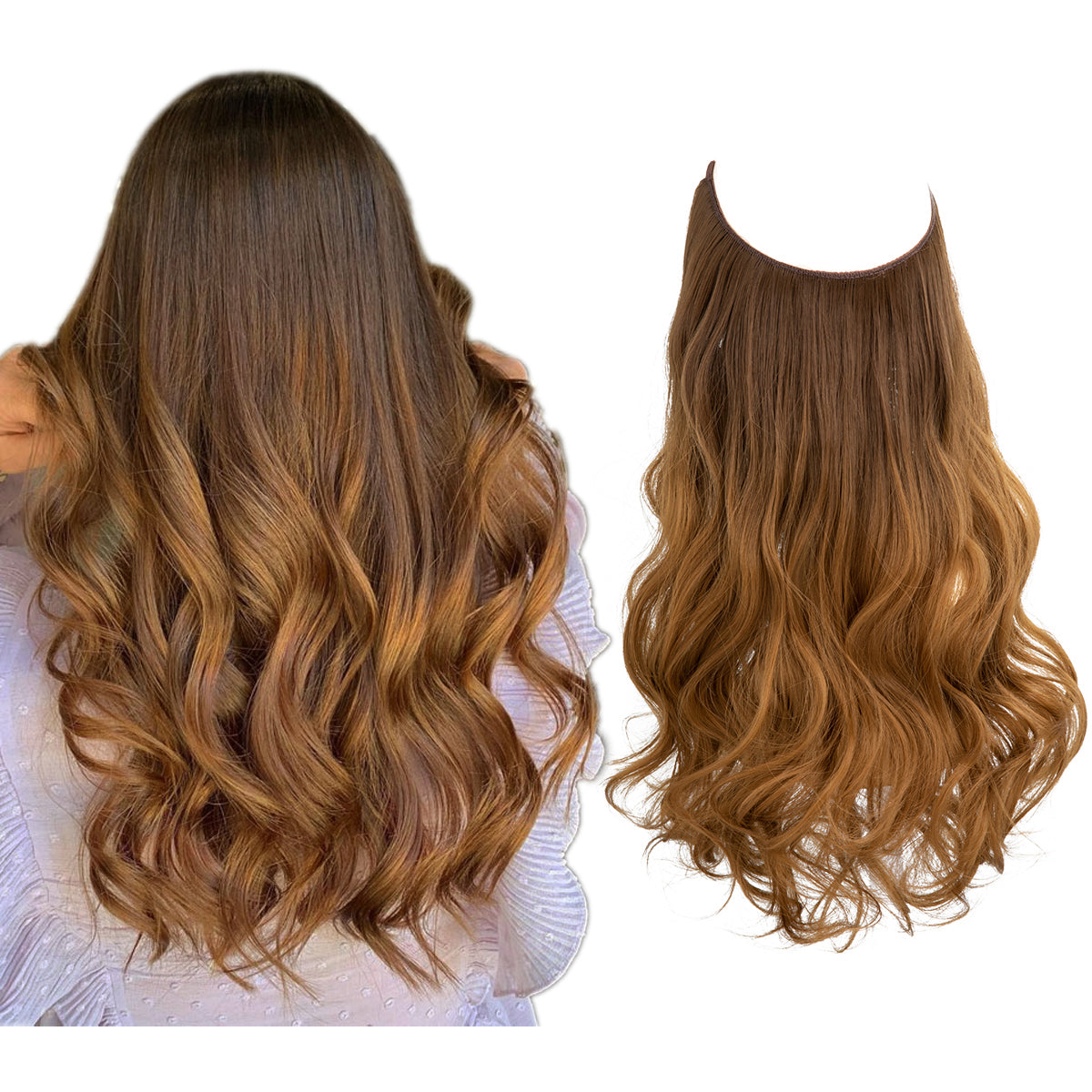 Brown to Golden Wavy (16 Inch)