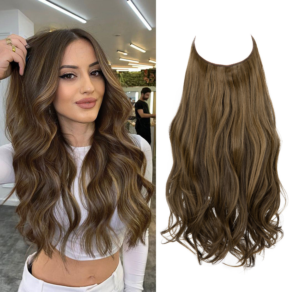 Coffee Brown Wavy (14 Inch)