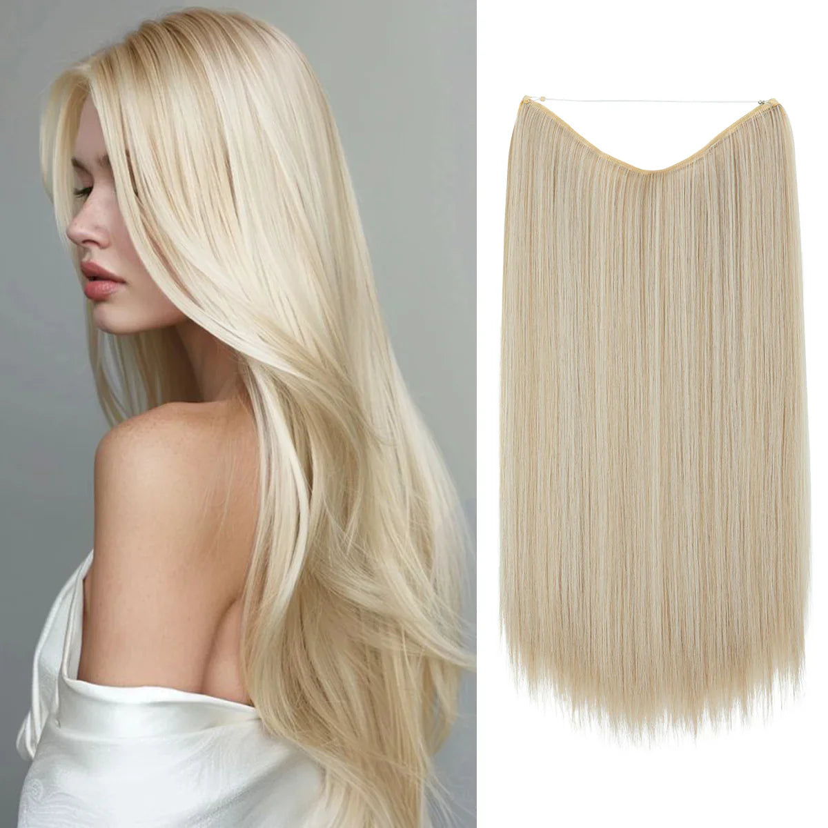 Cream Blonde Straight (14 Inch)