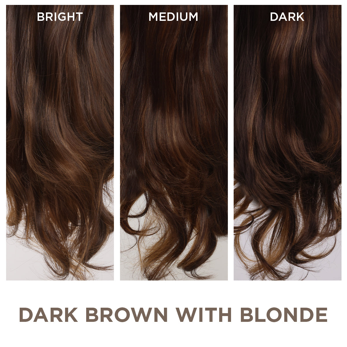 Dark Brown with Blonde Highlight + 1 FREE HALO