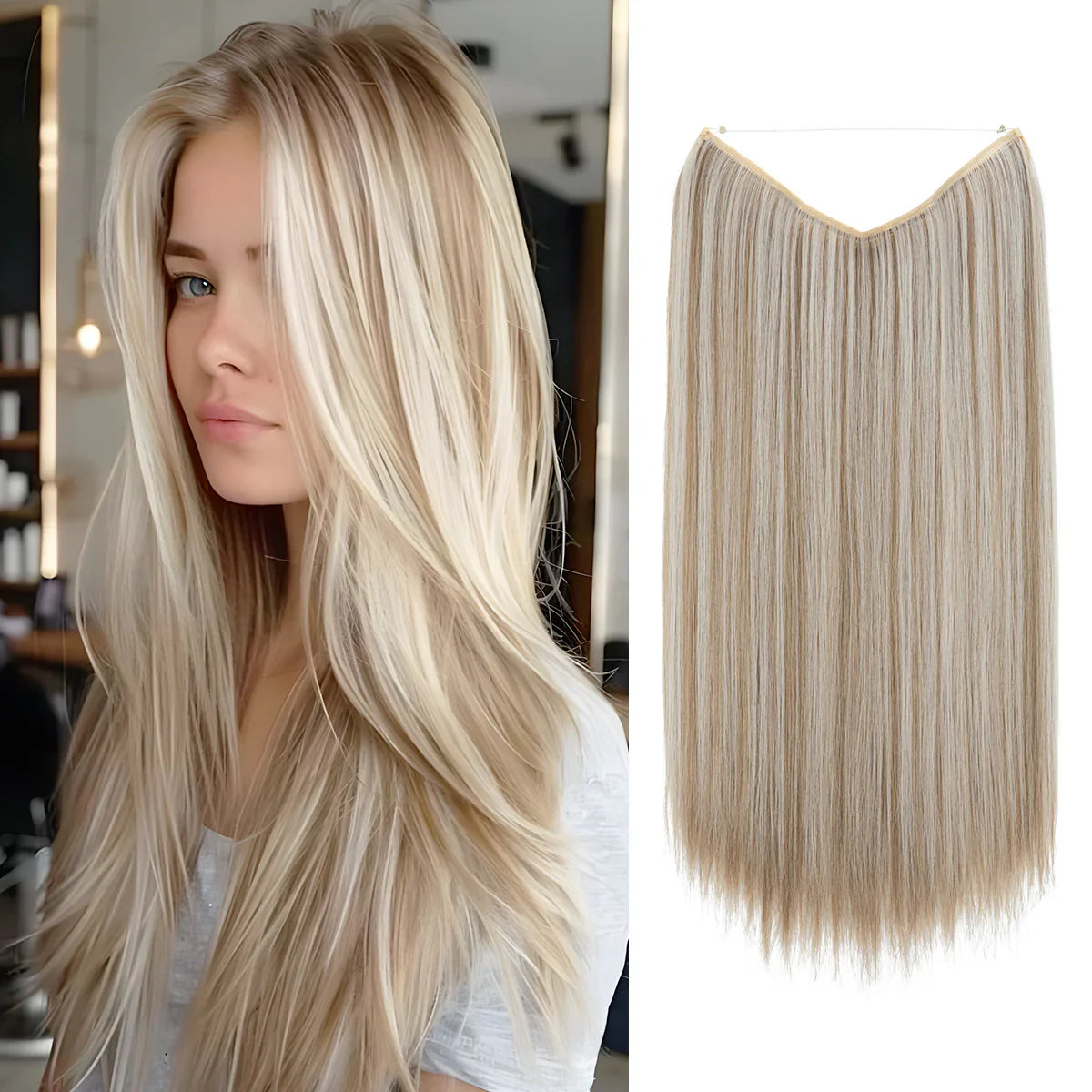 Ivory Blonde Straight (14 Inch)