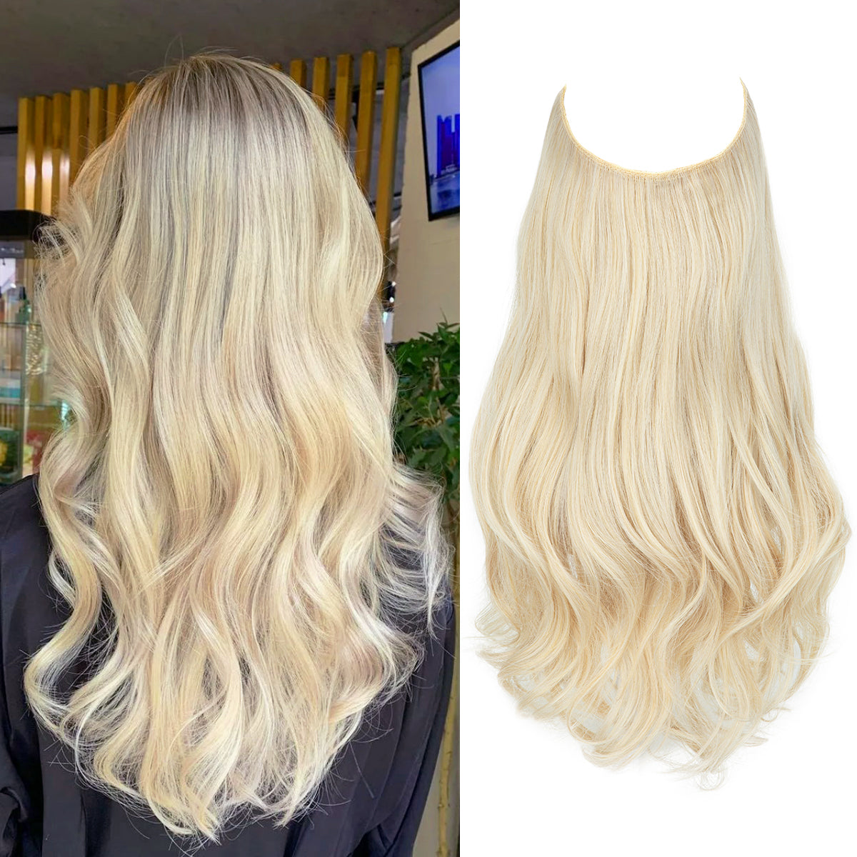 Light Champagne Wavy (22 Inch)