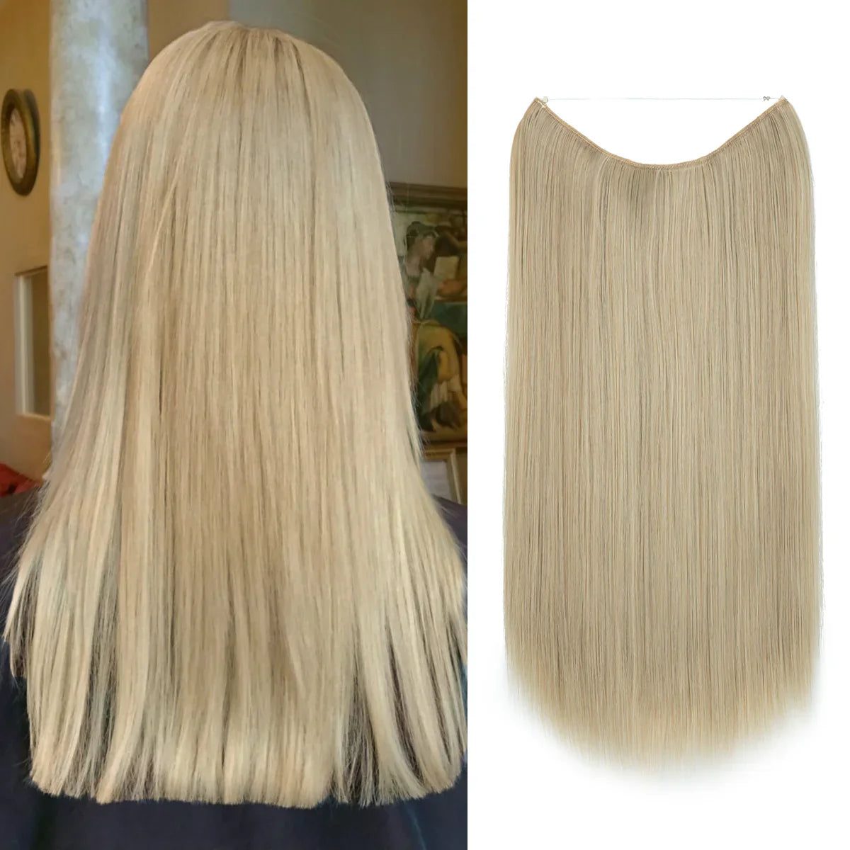 Pale Ash Blonde Straight (16 Inch)